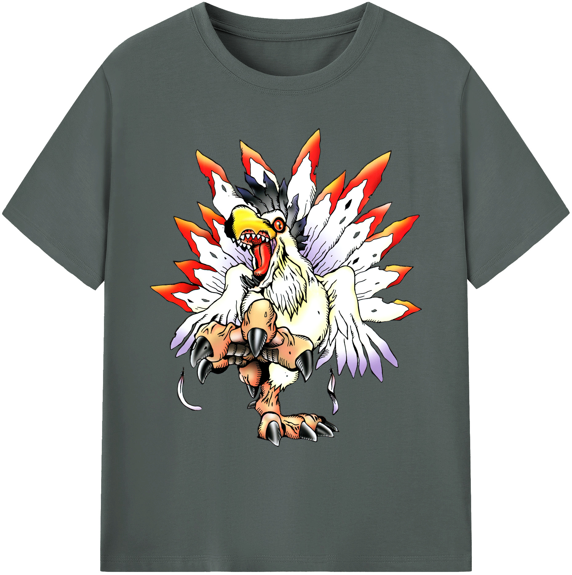 （画像用） Digimon デジタルモンスター/デジモン 綿100％ メンズ半袖Tシャツ｜肌触りやわらか＆通気性